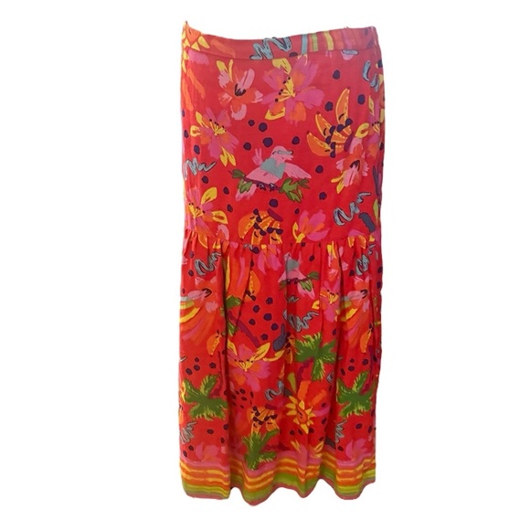 Maison d'Amelie PARIS Colorful
Cool Summer Maxi Skirt Size Large - Picture 1 of 5